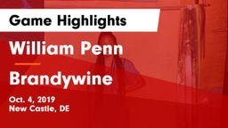 William Penn  vs Brandywine   Game Highlights - Oct. 4, 2019