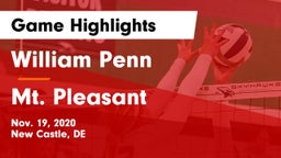 William Penn  vs Mt. Pleasant  Game Highlights - Nov. 19, 2020
