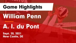 William Penn  vs A. I. du Pont  Game Highlights - Sept. 20, 2021