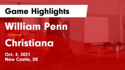 William Penn  vs Christiana  Game Highlights - Oct. 4, 2021