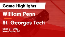 William Penn  vs St. Georges Tech  Game Highlights - Sept. 21, 2022