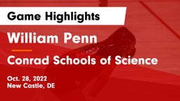 William Penn  vs Conrad Schools of Science Game Highlights - Oct. 28, 2022