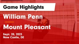 William Penn  vs Mount Pleasant Game Highlights - Sept. 20, 2023