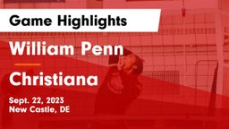 William Penn  vs Christiana  Game Highlights - Sept. 22, 2023