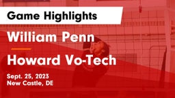 William Penn  vs Howard Vo-Tech Game Highlights - Sept. 25, 2023