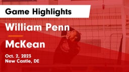William Penn  vs McKean  Game Highlights - Oct. 2, 2023