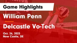William Penn  vs Delcastle Vo-Tech  Game Highlights - Oct. 26, 2023