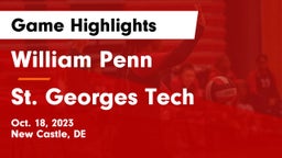 William Penn  vs St. Georges Tech  Game Highlights - Oct. 18, 2023
