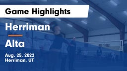 Herriman  vs Alta  Game Highlights - Aug. 25, 2022