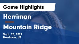 Herriman  vs Mountain Ridge  Game Highlights - Sept. 20, 2022