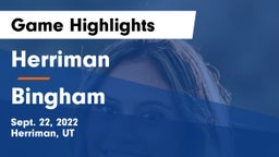 Herriman  vs Bingham  Game Highlights - Sept. 22, 2022