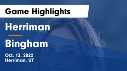 Herriman  vs Bingham  Game Highlights - Oct. 13, 2022