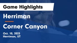 Herriman  vs Corner Canyon  Game Highlights - Oct. 10, 2023