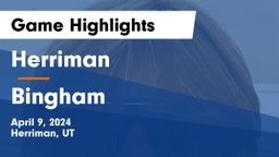 Herriman  vs Bingham  Game Highlights - April 9, 2024