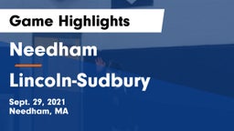 Needham  vs Lincoln-Sudbury  Game Highlights - Sept. 29, 2021