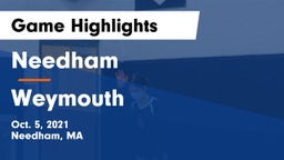 Needham  vs Weymouth Game Highlights - Oct. 5, 2021