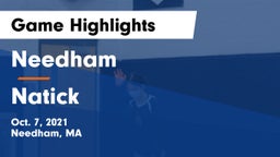 Needham  vs Natick  Game Highlights - Oct. 7, 2021