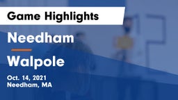 Needham  vs Walpole  Game Highlights - Oct. 14, 2021