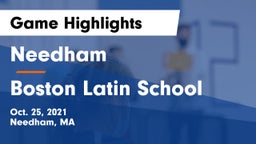 Needham  vs Boston Latin School Game Highlights - Oct. 25, 2021