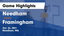 Needham  vs Framingham  Game Highlights - Oct. 26, 2021