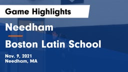 Needham  vs Boston Latin School Game Highlights - Nov. 9, 2021