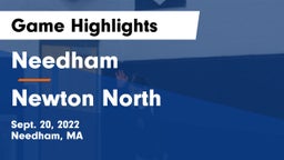 Needham  vs Newton North Game Highlights - Sept. 20, 2022