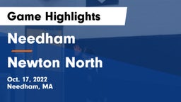 Needham  vs Newton North  Game Highlights - Oct. 17, 2022