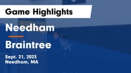 Needham  vs Braintree  Game Highlights - Sept. 21, 2023