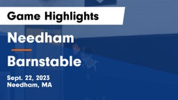 Needham  vs Barnstable  Game Highlights - Sept. 22, 2023