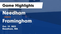 Needham  vs Framingham Game Highlights - Oct. 19, 2023