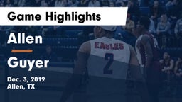 Allen  vs Guyer  Game Highlights - Dec. 3, 2019