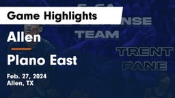 Allen  vs Plano East  Game Highlights - Feb. 27, 2024