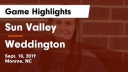 Sun Valley  vs Weddington  Game Highlights - Sept. 10, 2019