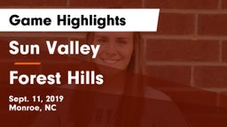 Sun Valley  vs Forest Hills Game Highlights - Sept. 11, 2019