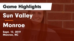 Sun Valley  vs Monroe Game Highlights - Sept. 12, 2019