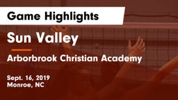 Sun Valley  vs Arborbrook Christian Academy Game Highlights - Sept. 16, 2019