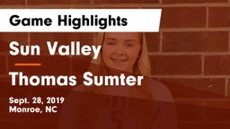 Sun Valley  vs Thomas Sumter Game Highlights - Sept. 28, 2019