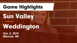 Sun Valley  vs Weddington  Game Highlights - Oct. 3, 2019