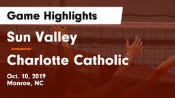 Sun Valley  vs Charlotte Catholic  Game Highlights - Oct. 10, 2019