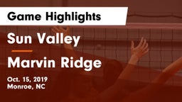 Sun Valley  vs Marvin Ridge  Game Highlights - Oct. 15, 2019