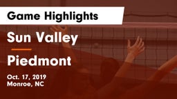 Sun Valley  vs Piedmont Game Highlights - Oct. 17, 2019