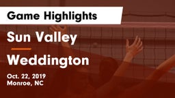 Sun Valley  vs Weddington  Game Highlights - Oct. 22, 2019