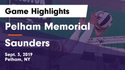 Pelham Memorial  vs Saunders Game Highlights - Sept. 3, 2019