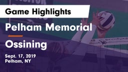 Pelham Memorial  vs Ossining  Game Highlights - Sept. 17, 2019