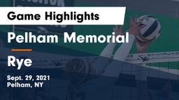 Pelham Memorial  vs Rye  Game Highlights - Sept. 29, 2021