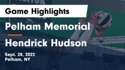 Pelham Memorial  vs Hendrick Hudson  Game Highlights - Sept. 28, 2022