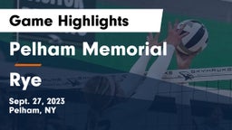 Pelham Memorial  vs Rye  Game Highlights - Sept. 27, 2023