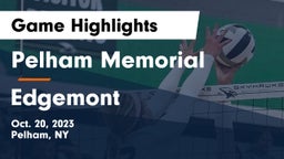 Pelham Memorial  vs Edgemont  Game Highlights - Oct. 20, 2023