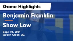 Benjamin Franklin  vs Show Low Game Highlights - Sept. 24, 2021