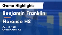Benjamin Franklin  vs Florence HS Game Highlights - Oct. 15, 2021